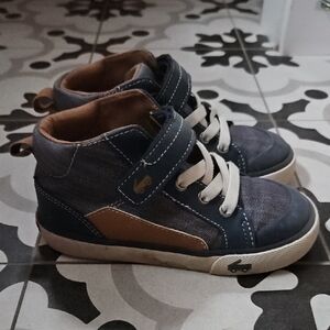 See Kai Run Kids High-Top Sneakers - Blue and Tan